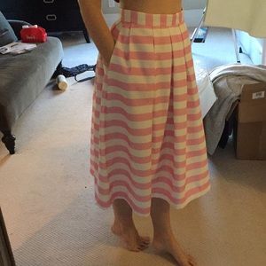A-line midi skirt